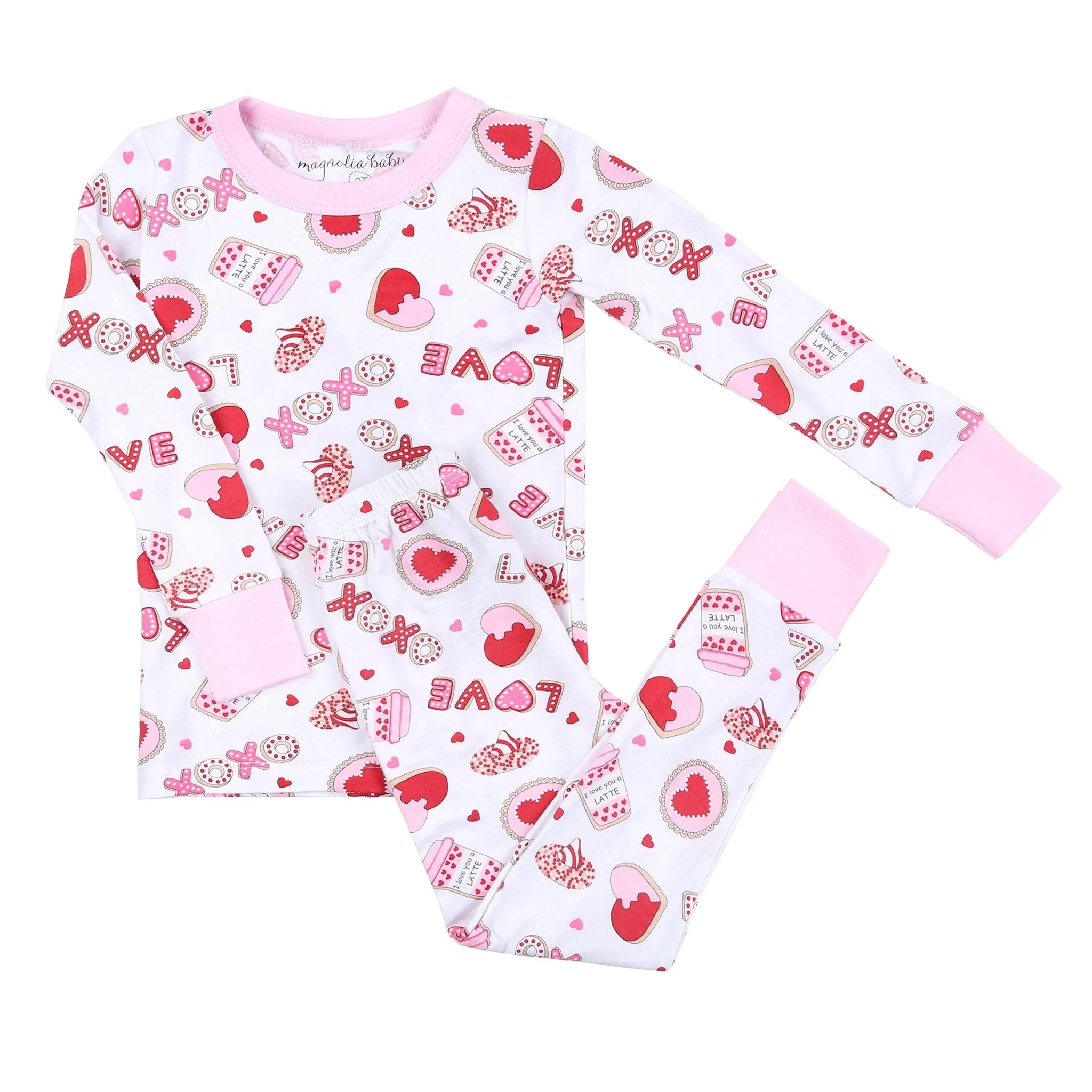 Sweet Valentine Long Pajamas - Pink