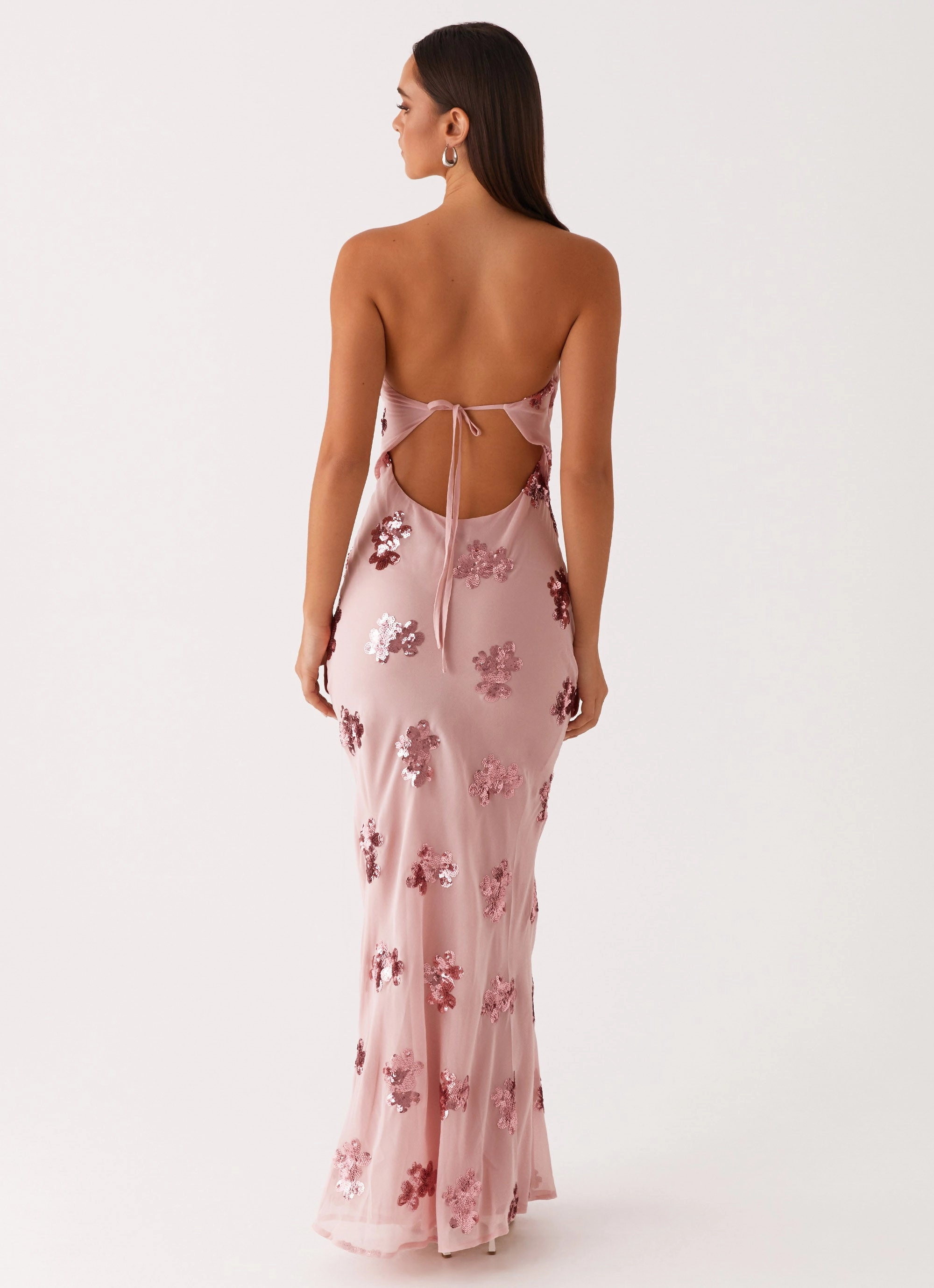 Relax Feel Sweet Escape Sequin Maxi Dress - Baby Pink