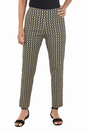 Gold Chains Pull-On Ankle Pant Casual Active Active Layers