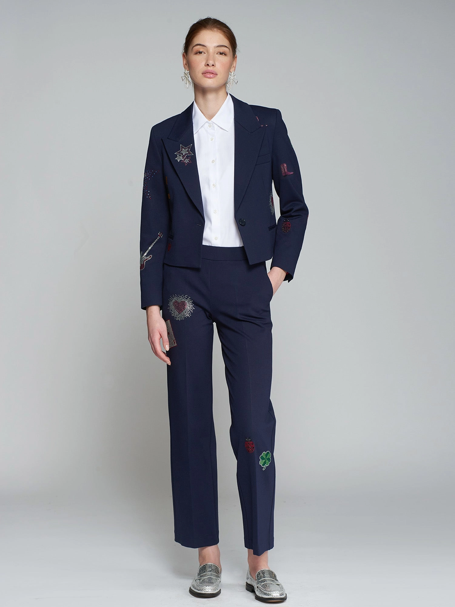 Martina Strass Trouser in Navy Punto Rugged Wear