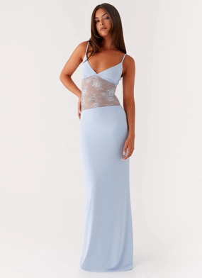Envy Maxi Dress - Blue Clear Blush