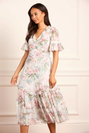 Paradise Garden Sonata Georgette Ballerina Dress Fall Fashion