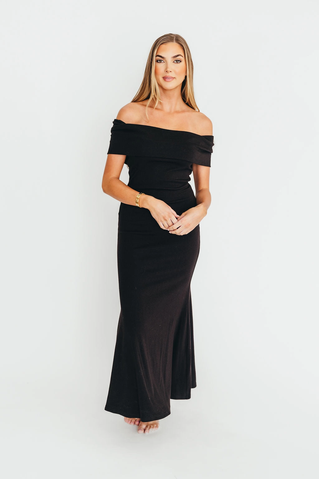 Refined Line Monroe Maxi Dress in Black - Bump Friendly *Final-Sale*