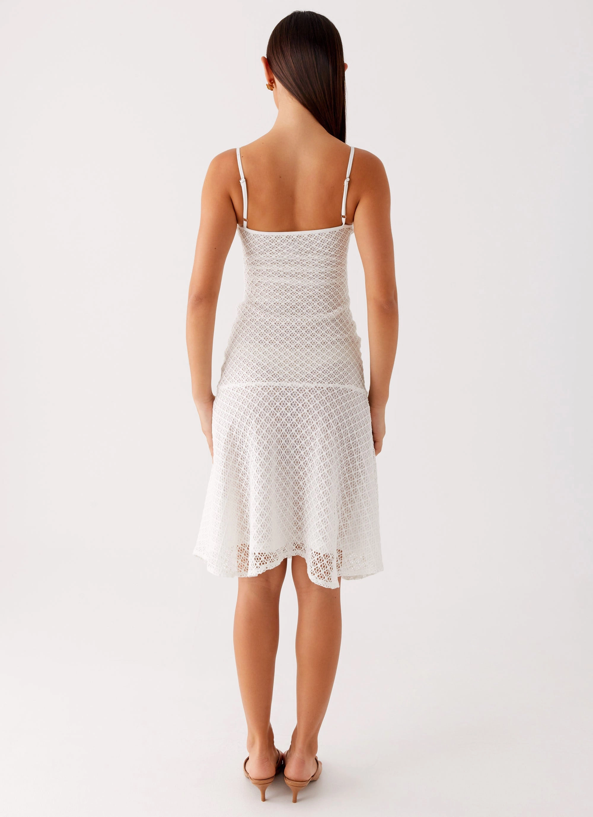 Exclusive-Design Tamar Midi Dress - White