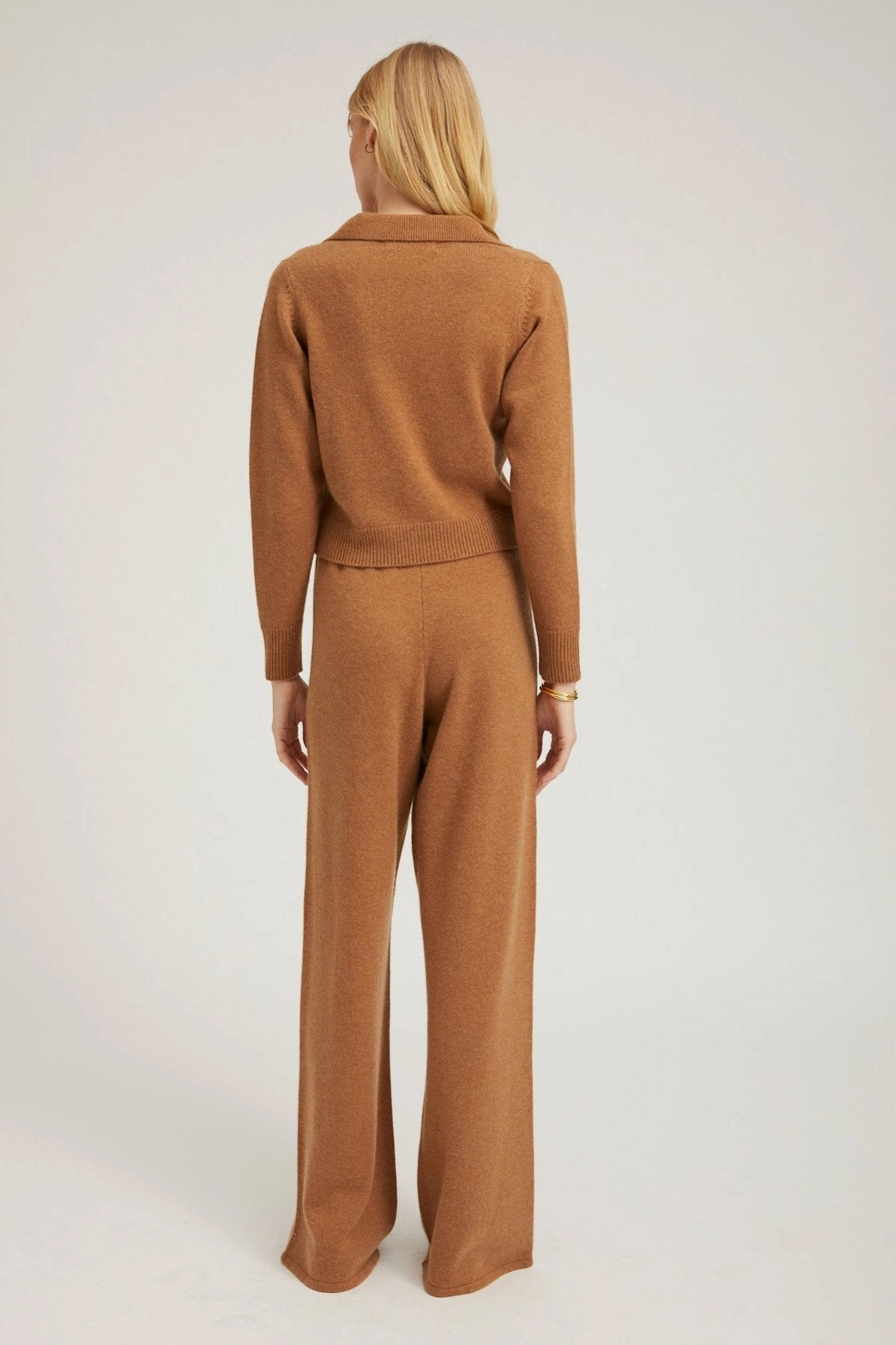 Tan Cashmere Easy Pants Quick Wash Freedom Motion