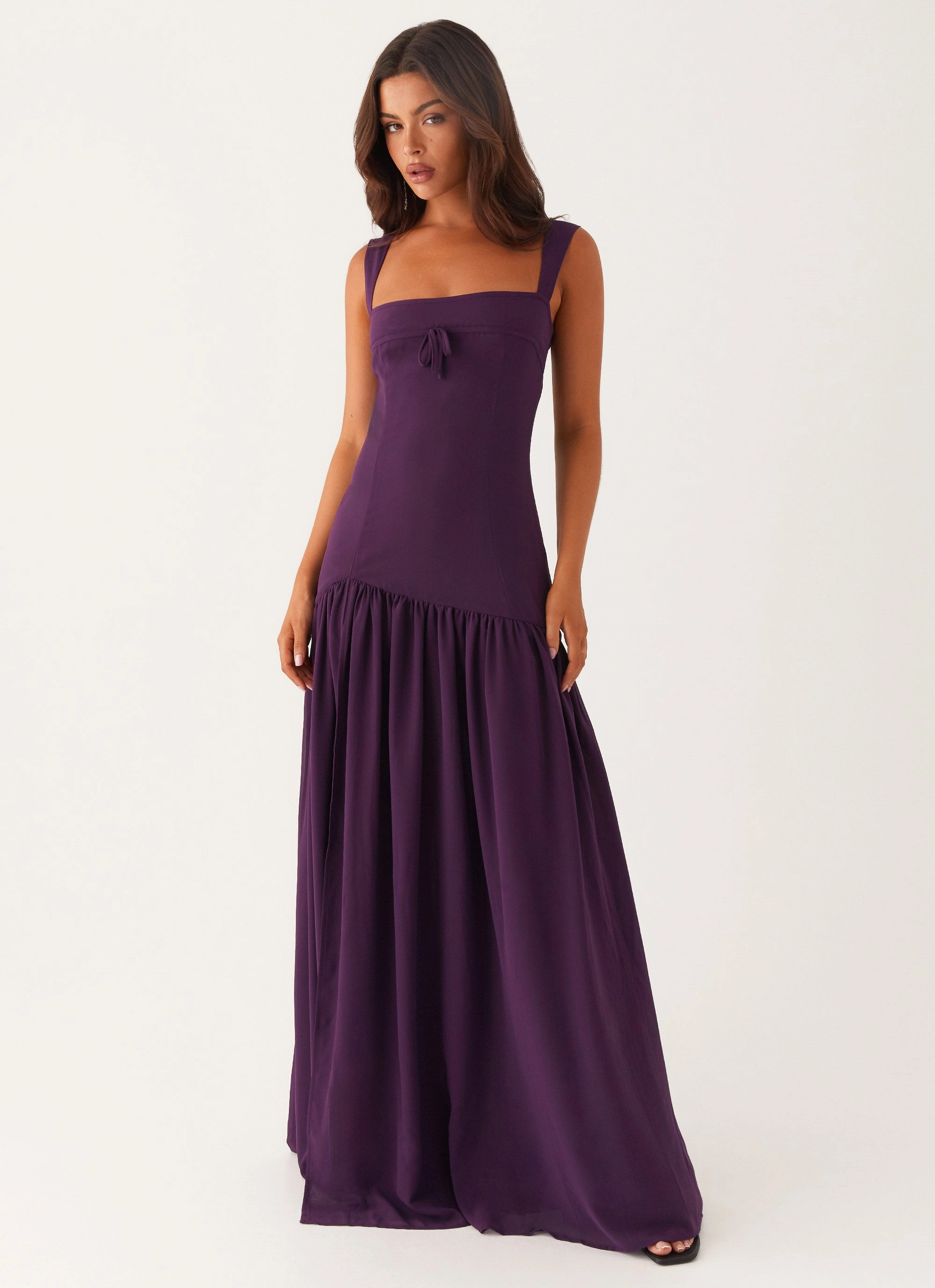 Simple Comfort Flattering Comfort Wear Alberta Maxi Dress - Mulberry