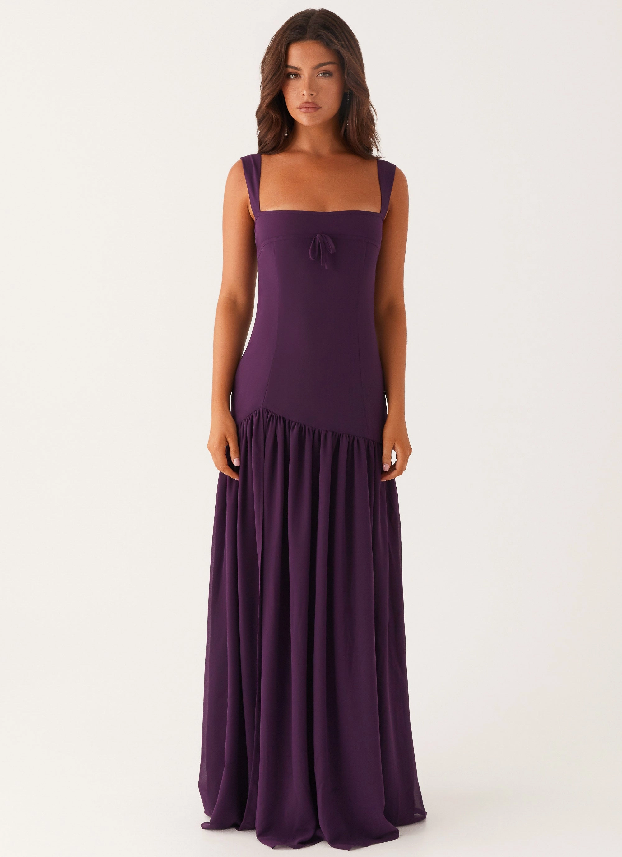Minimalist Design Celebrity-Inspired Alberta Maxi Dress - Mulberry