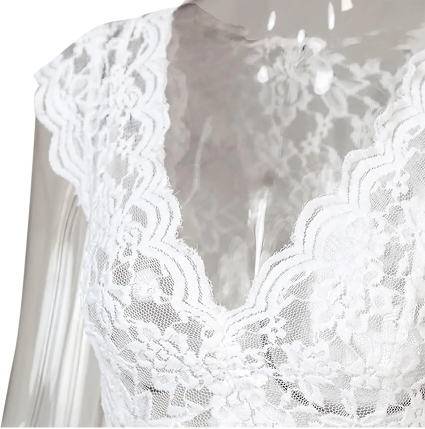 Tank Top for Women Plus Size Sheer Mesh Lace Vest Short Sleeve V Neck Lingerie Lace Scalloped Blouse Summer Party