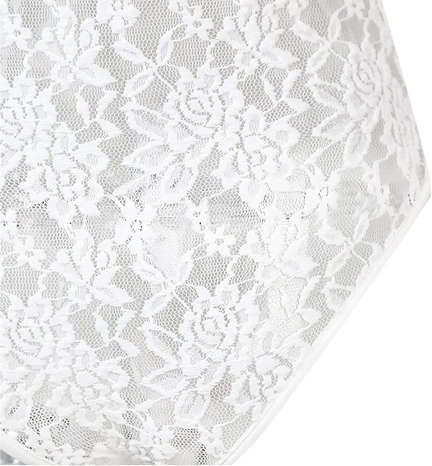 Tank Top for Women Plus Size Sheer Mesh Lace Vest Short Sleeve V Neck Lingerie Lace Scalloped Blouse Summer Party