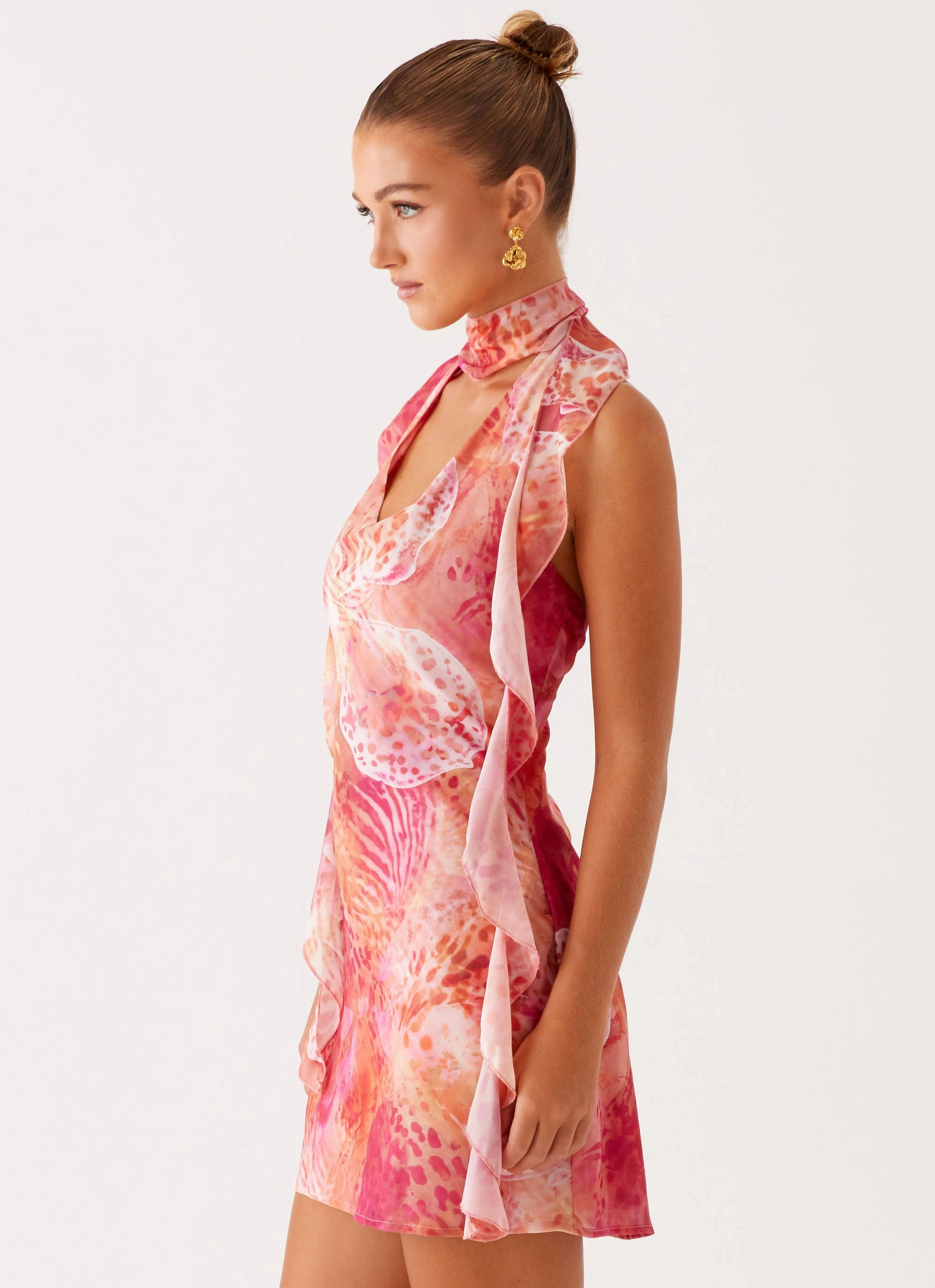 Tanner Mini Dress - Flamingo Fling Chic Comfort