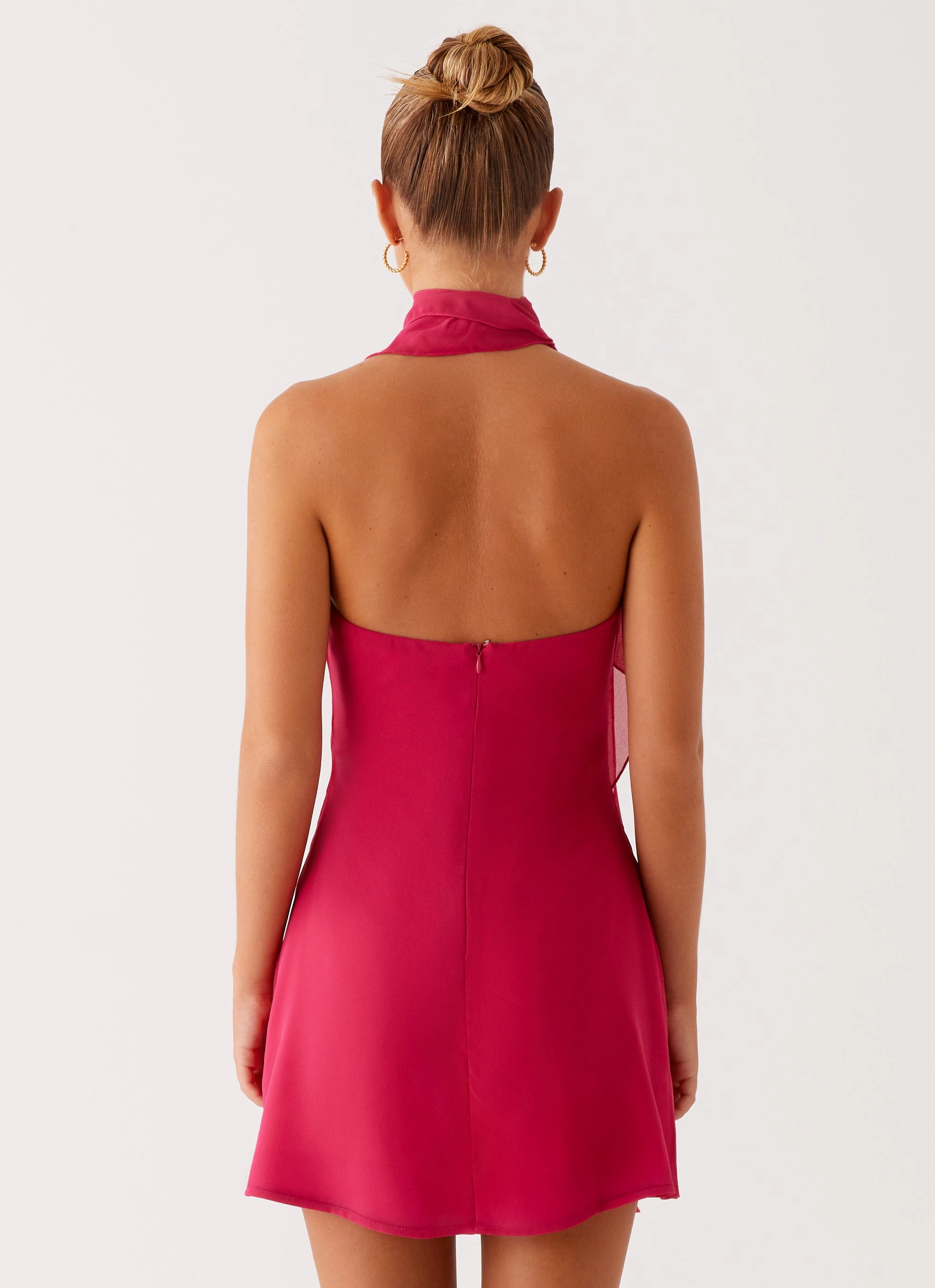Day Fit Cute Touch Tanner Mini Dress - Fuchsia