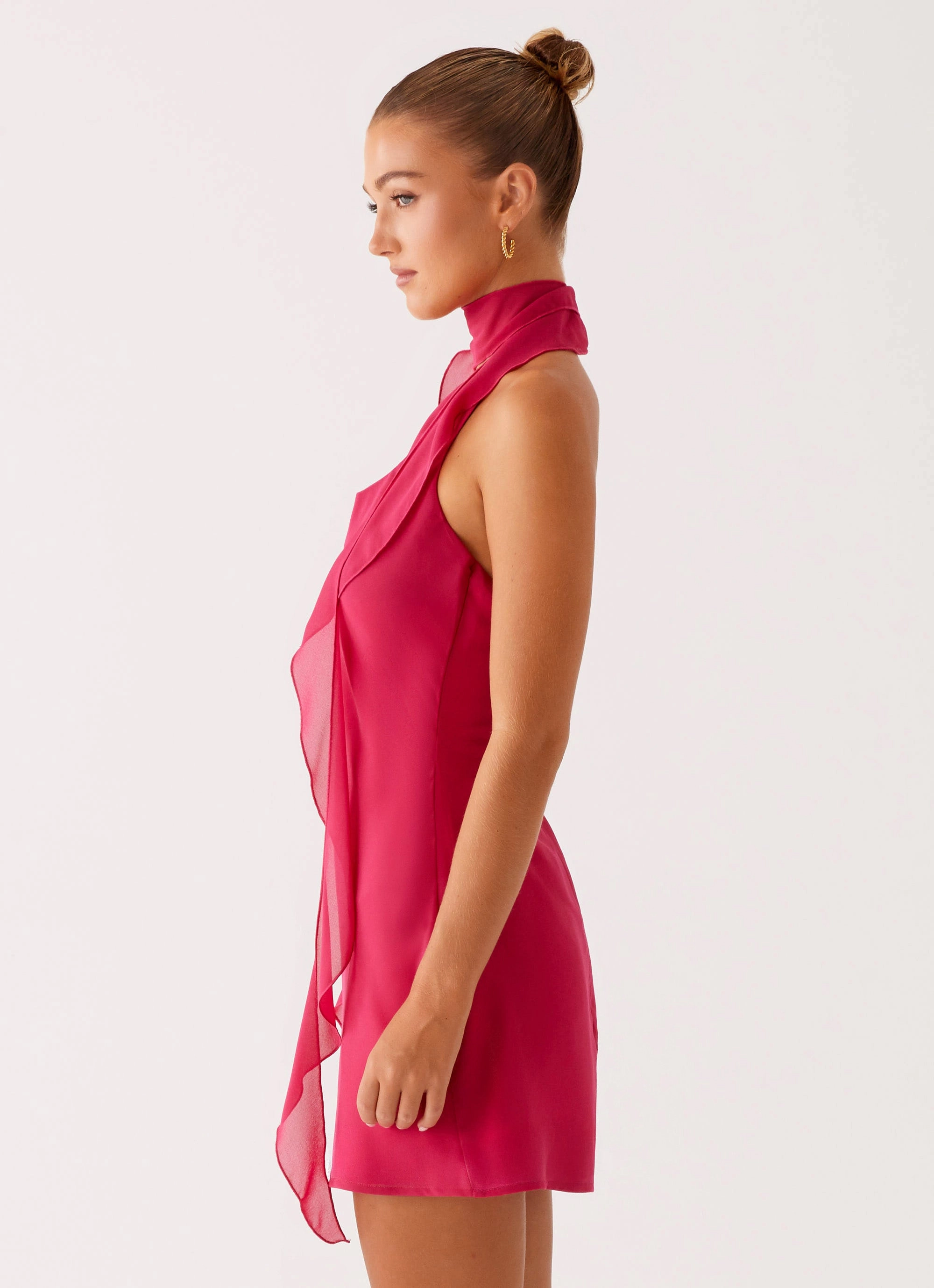 Work-to-Play Wear Tanner Mini Dress - Fuchsia