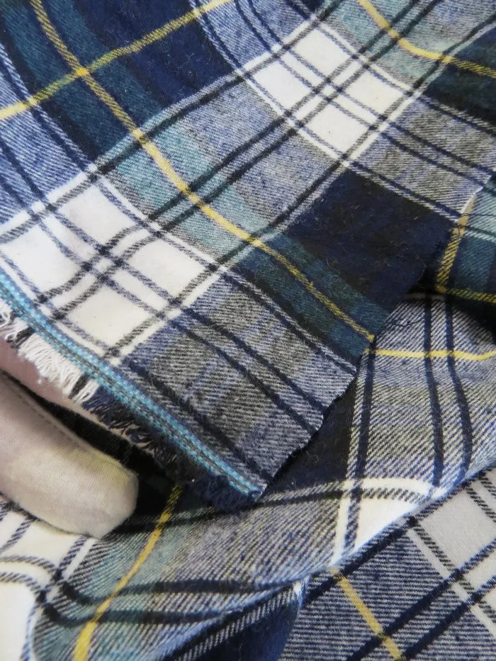 Tartan Plaid Uniform Apparel Flannel Fabric / Red/Gray