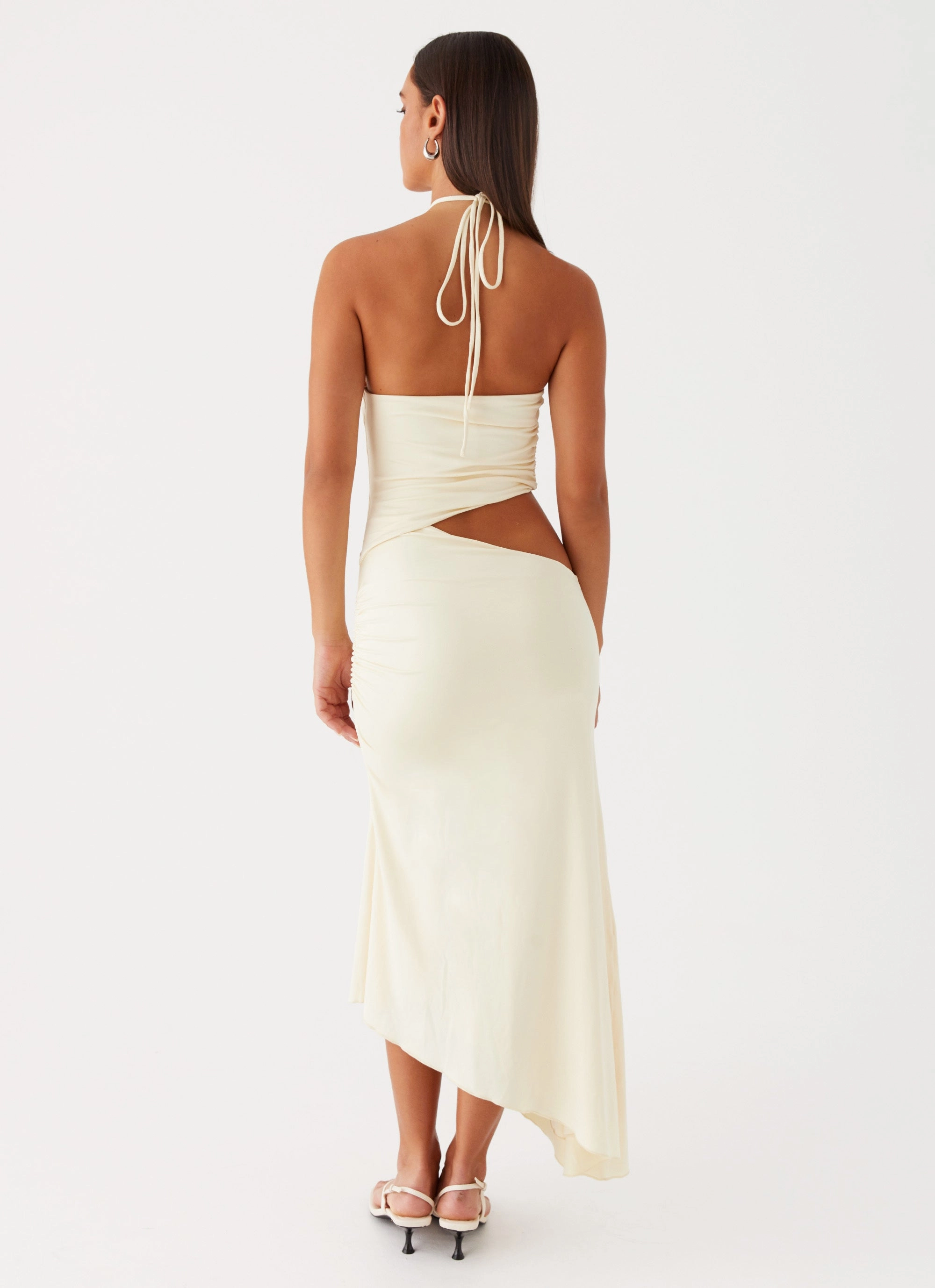 Stylish Waistband Fit Cute Glow Tasha Maxi Dress - Lemon