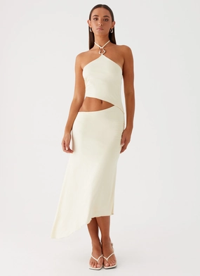 UVProtectiveLayer Clean Comfort Tasha Maxi Dress - Lemon