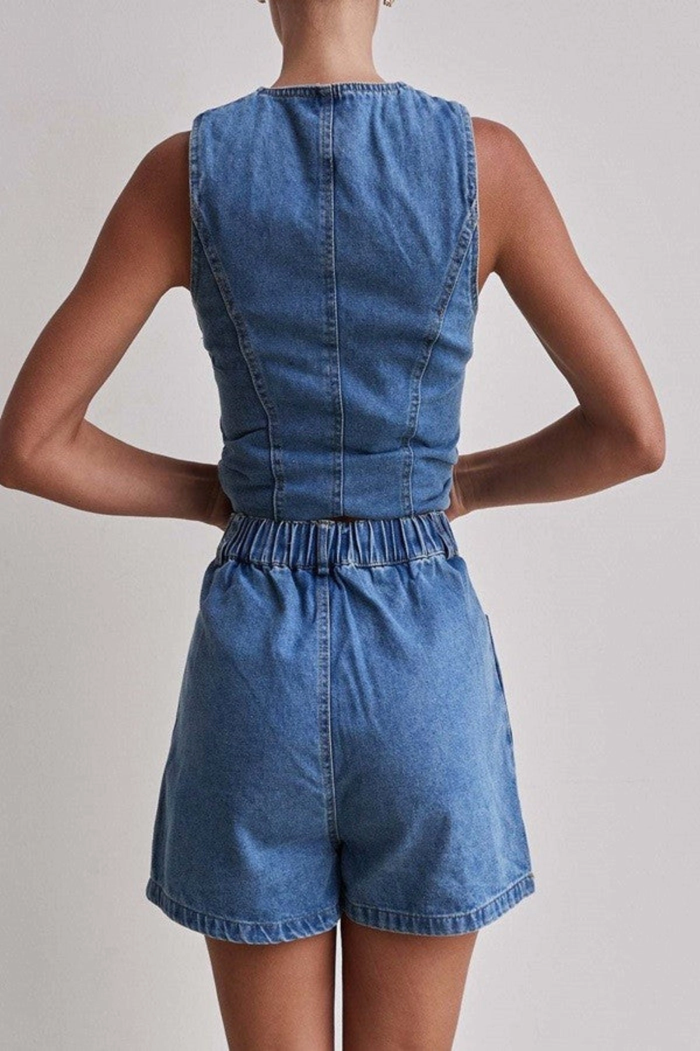 Autumn Days Unisex Wear Teen Outfit TATUM DENIM SHORTS