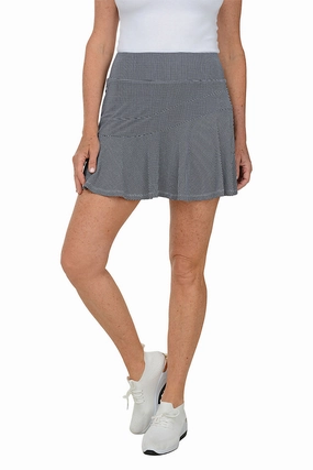 Mini Check UPF50  Flounce Skort Flexible Gusset Design