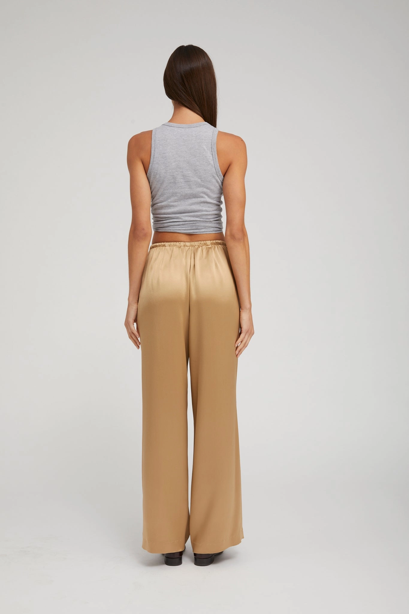 Khaki Silk Kauai Pants Urban appeal