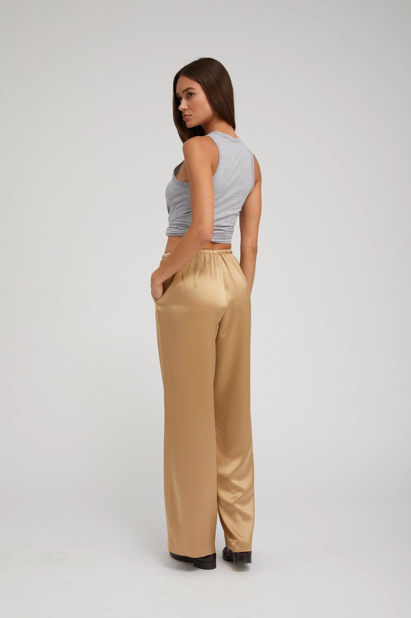 Comfortable Fit Wear Workwear Khaki Silk Kauai Pants