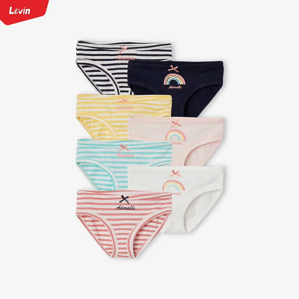 Teen Girls 3 Pack Premium Solid Print Design Cotton Panty