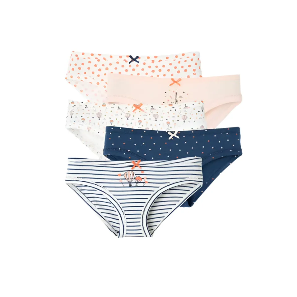 Teen Girls 3 Pack Premium Solid Print Design Cotton Panty