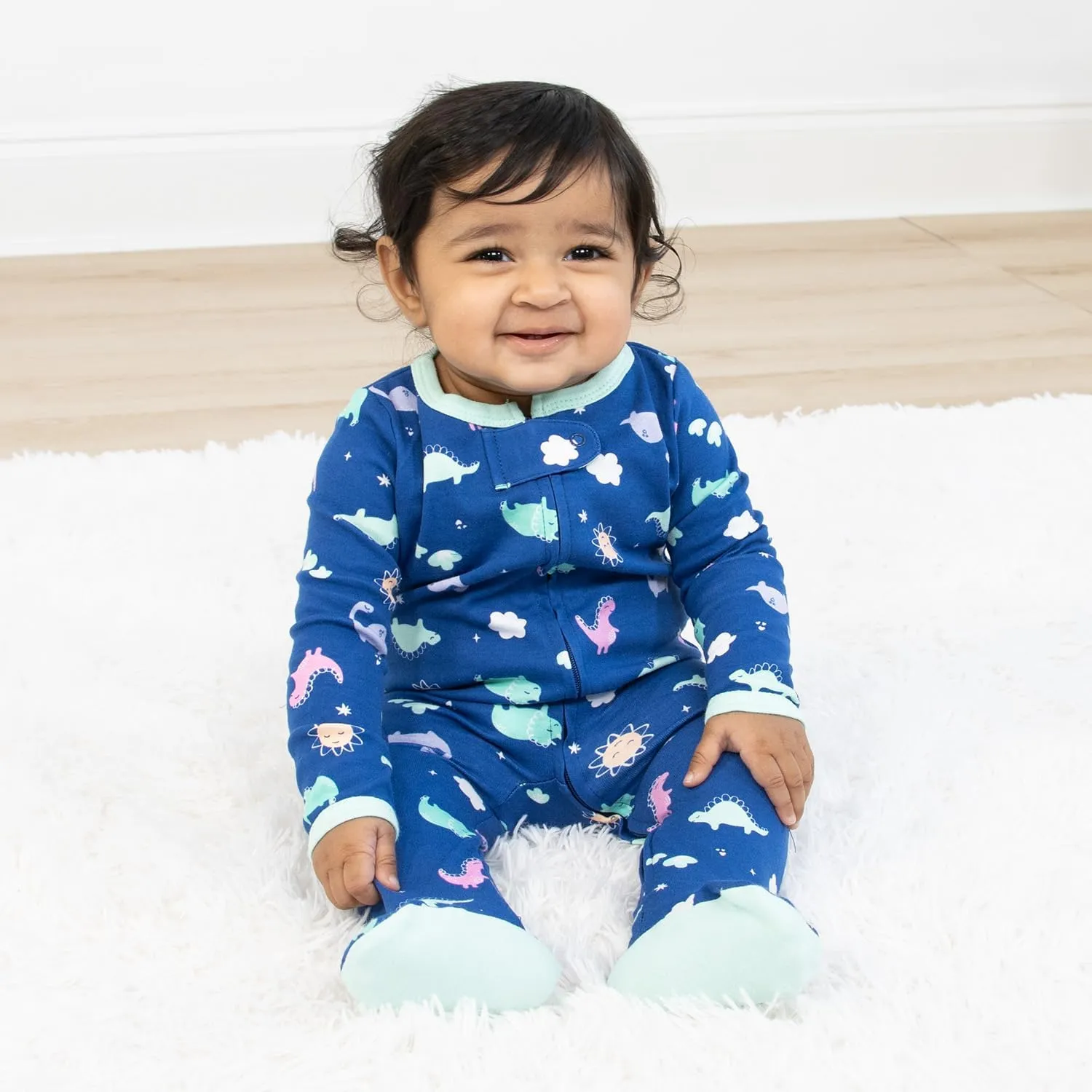 The Peanutshell Baby Girl Sleepers, Sleep and Play Footed Baby Pajamas Girls, Infant Clothes, Newborn, 0-3, 3-6, 6-9 Months