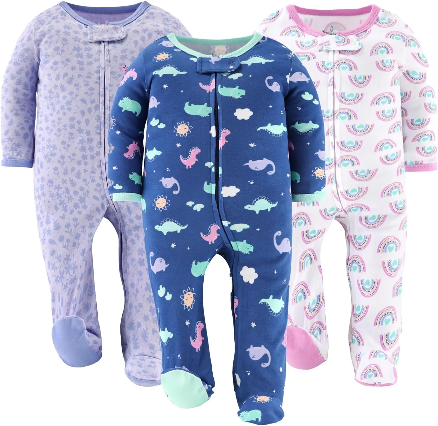 The Peanutshell Baby Girl Sleepers, Sleep and Play Footed Baby Pajamas Girls, Infant Clothes, Newborn, 0-3, 3-6, 6-9 Months