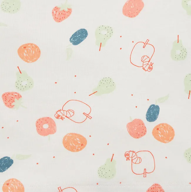 The Very Hungry Caterpillar Print Zip-Up Baby Pajamas