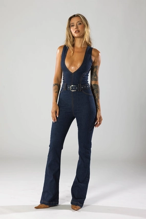 The '76 Jumpsuit / Prima Donna Double Needle Stitching Basic Stretch