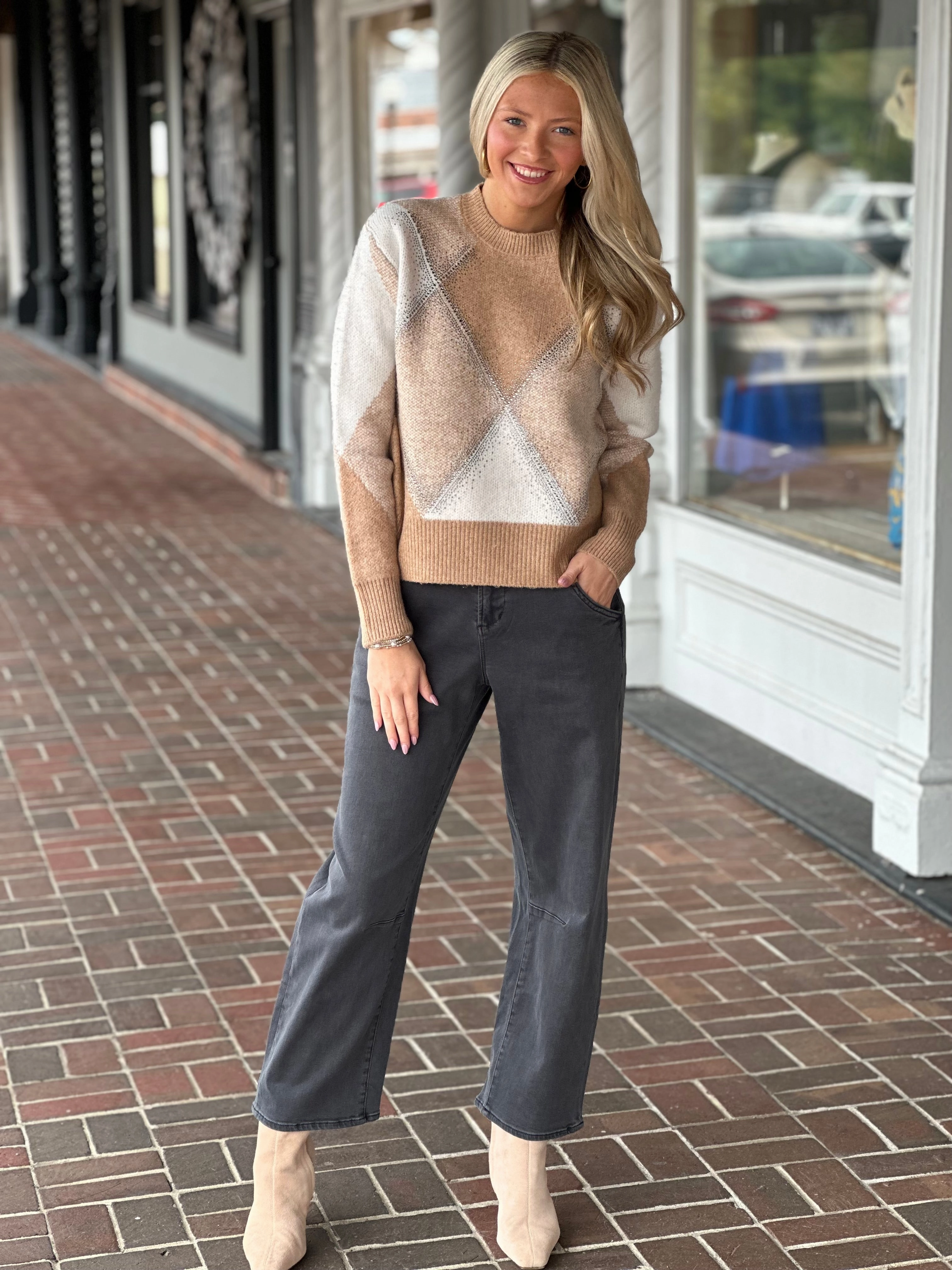 PreShrunkFabric The Carmine Sweater in Mocha