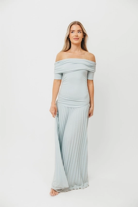 Eye Appeal The Lennox Maxi Dress in Dusty Blue