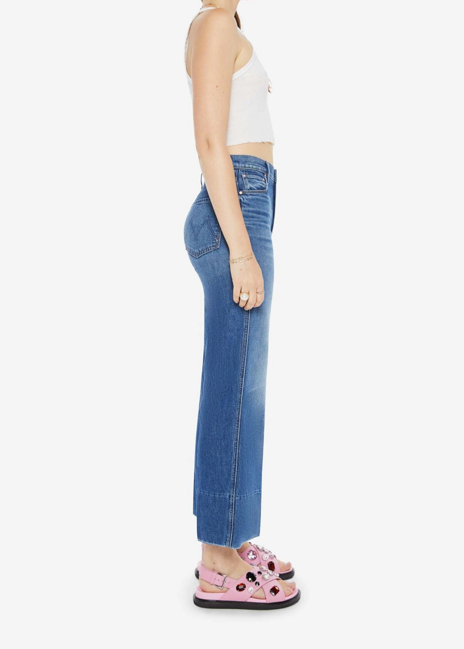 The Maven Wide Hem Ankle in Rags to Riches Closet Staple Anytime Look