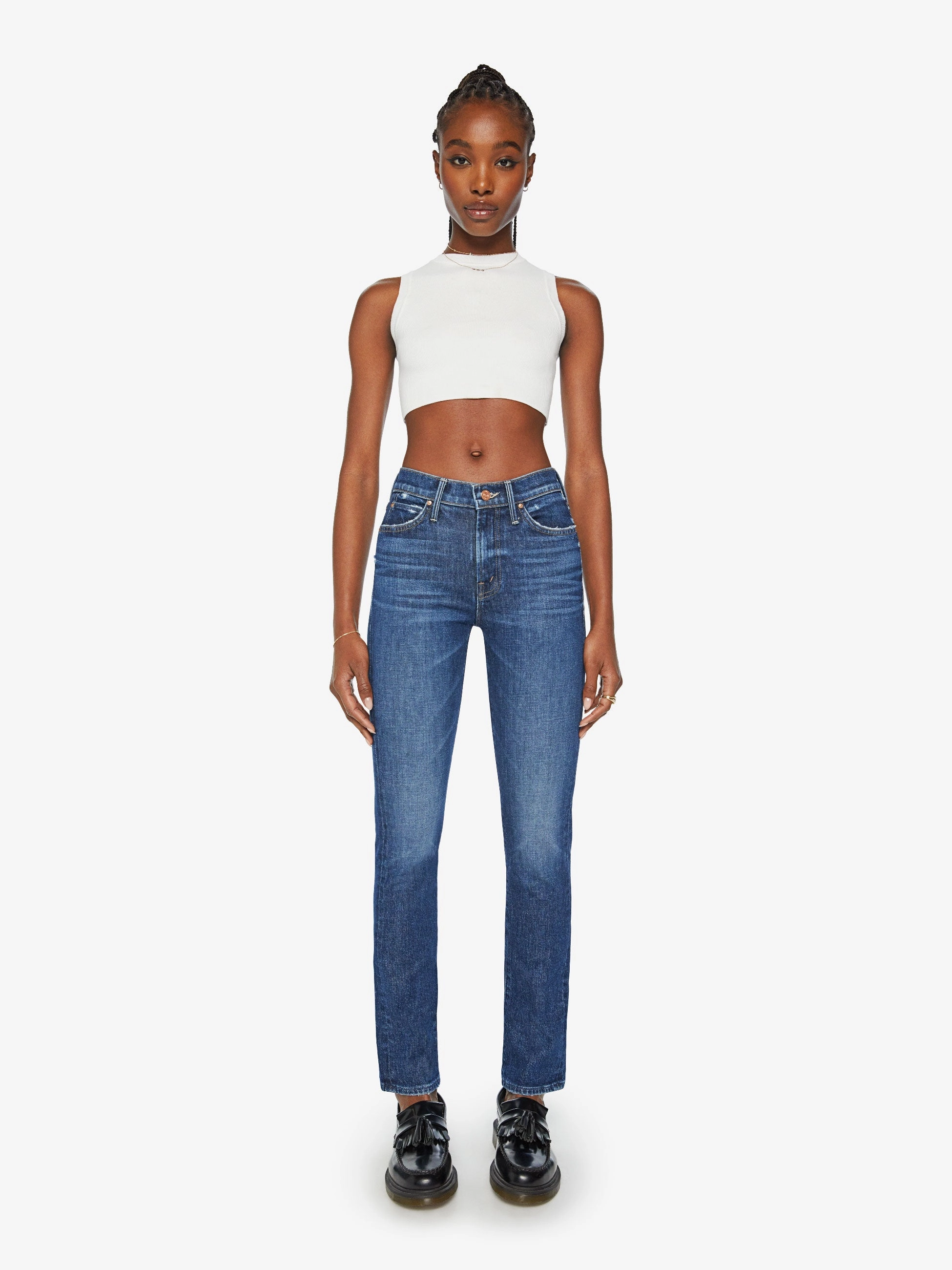 The Rascal Skimp in Yee Haw Earthy Modern Minimalist Office Wear Family Style Slim