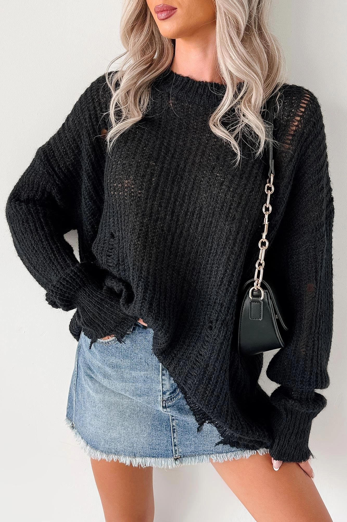 The Soft Life Signature 8 Solid Knit Pullover (Black) TaglessLabel Formal Shirt