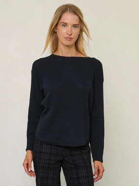 SHIRTTAIL EASY BOATNECK Laser Cut Edges