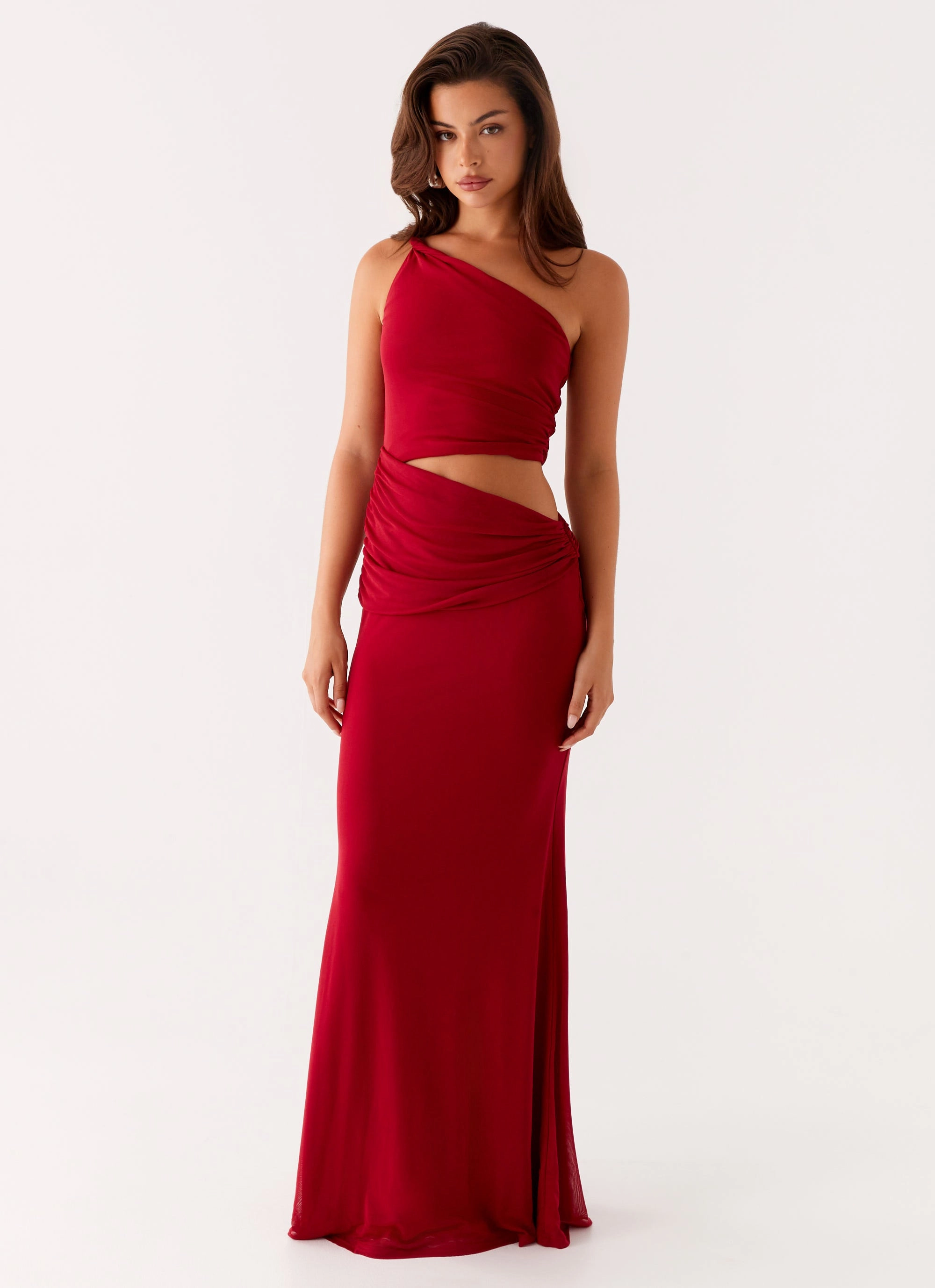 Three Wishes Maxi Dress - Raspberry Smart Layer