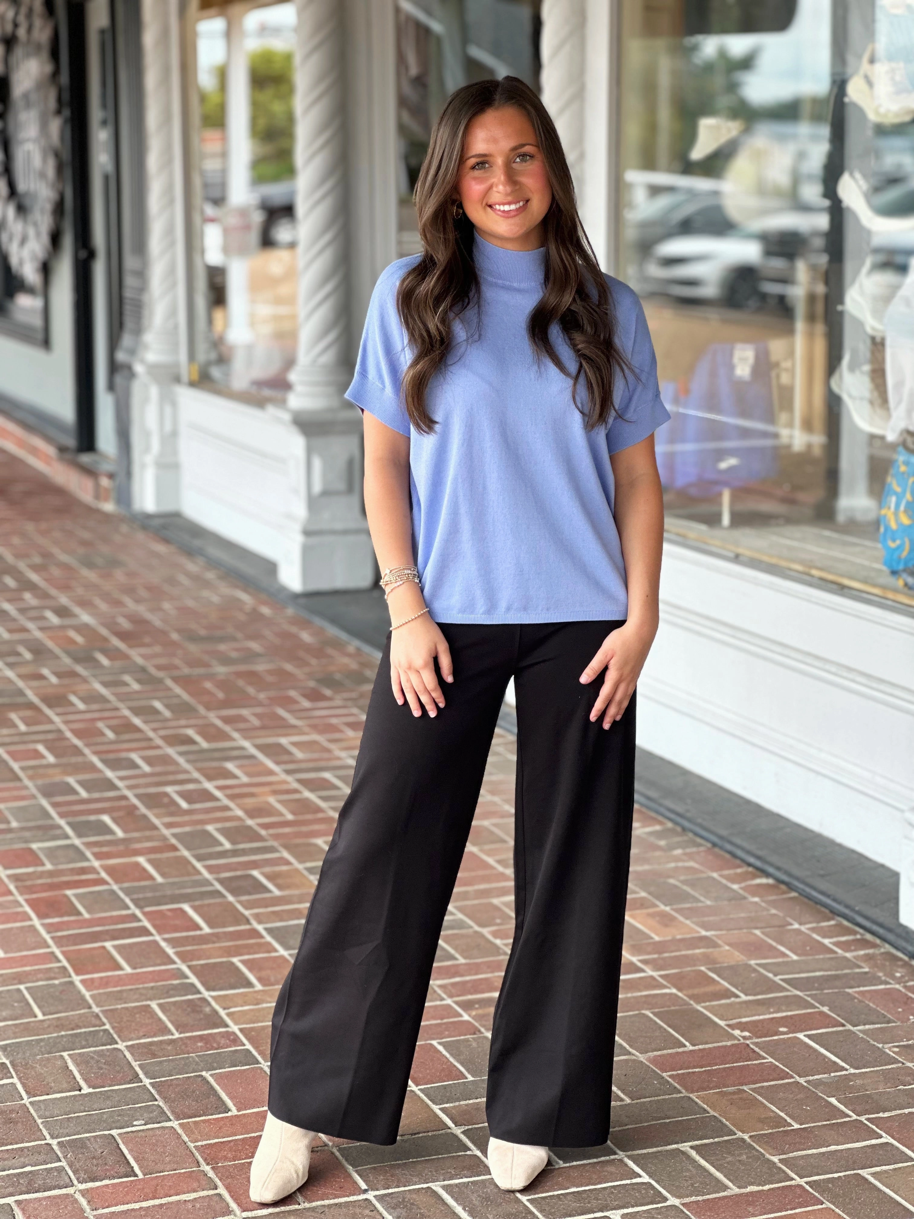 Elliott Lauren Short Sleeve Iris Sweater AllDaySoftness