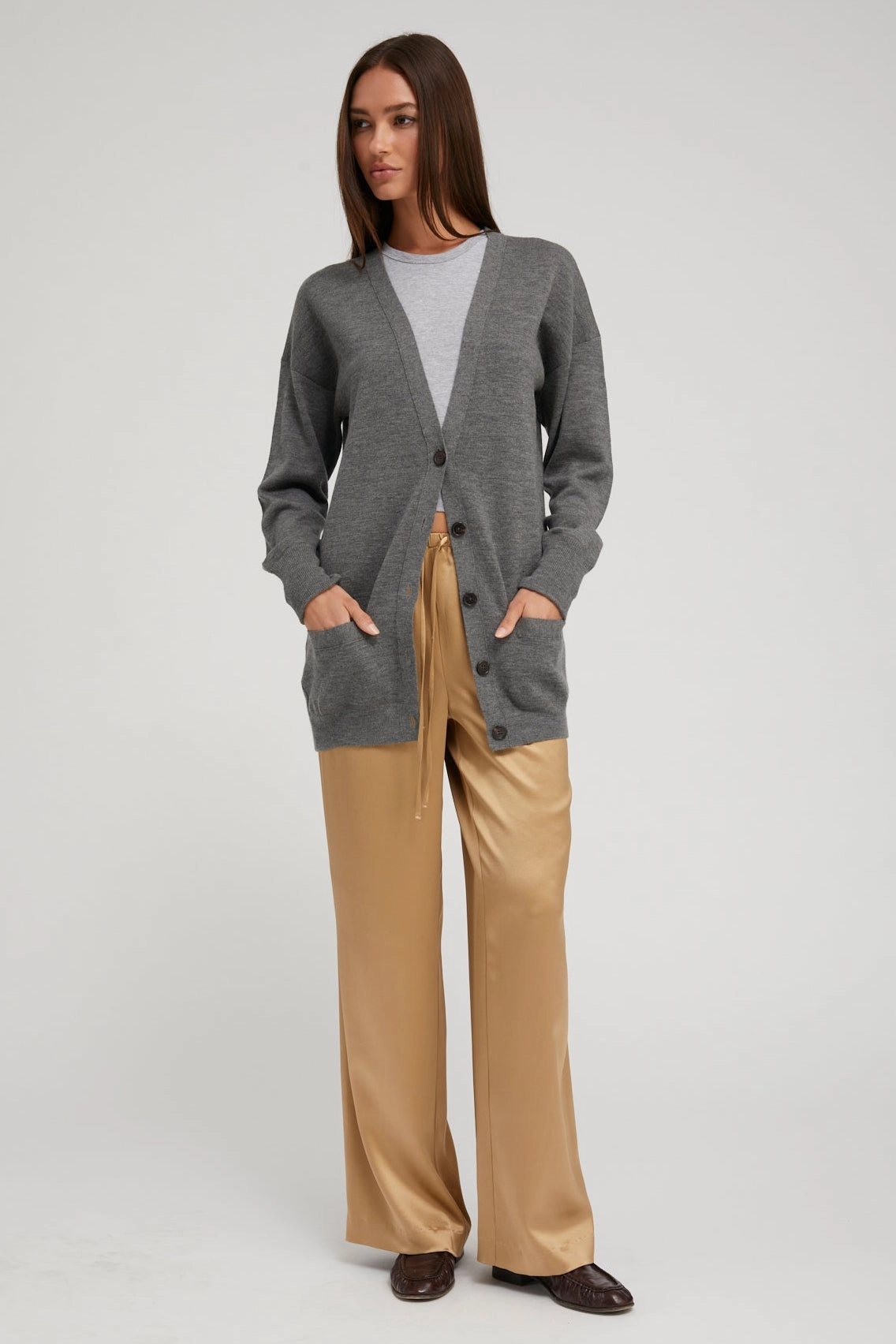 Thunder Cashmere Boyfriend Cardigan ReflectiveTrims