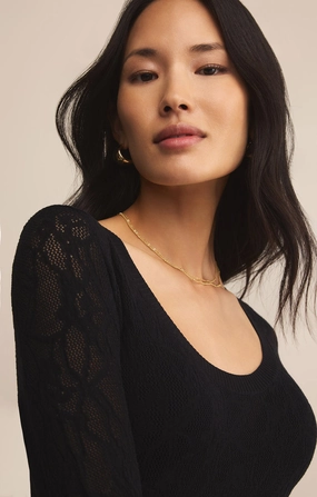 TIBI SCOOP MESH SWEATER ConvertibleCollarSystem Stain Resistant Treatment