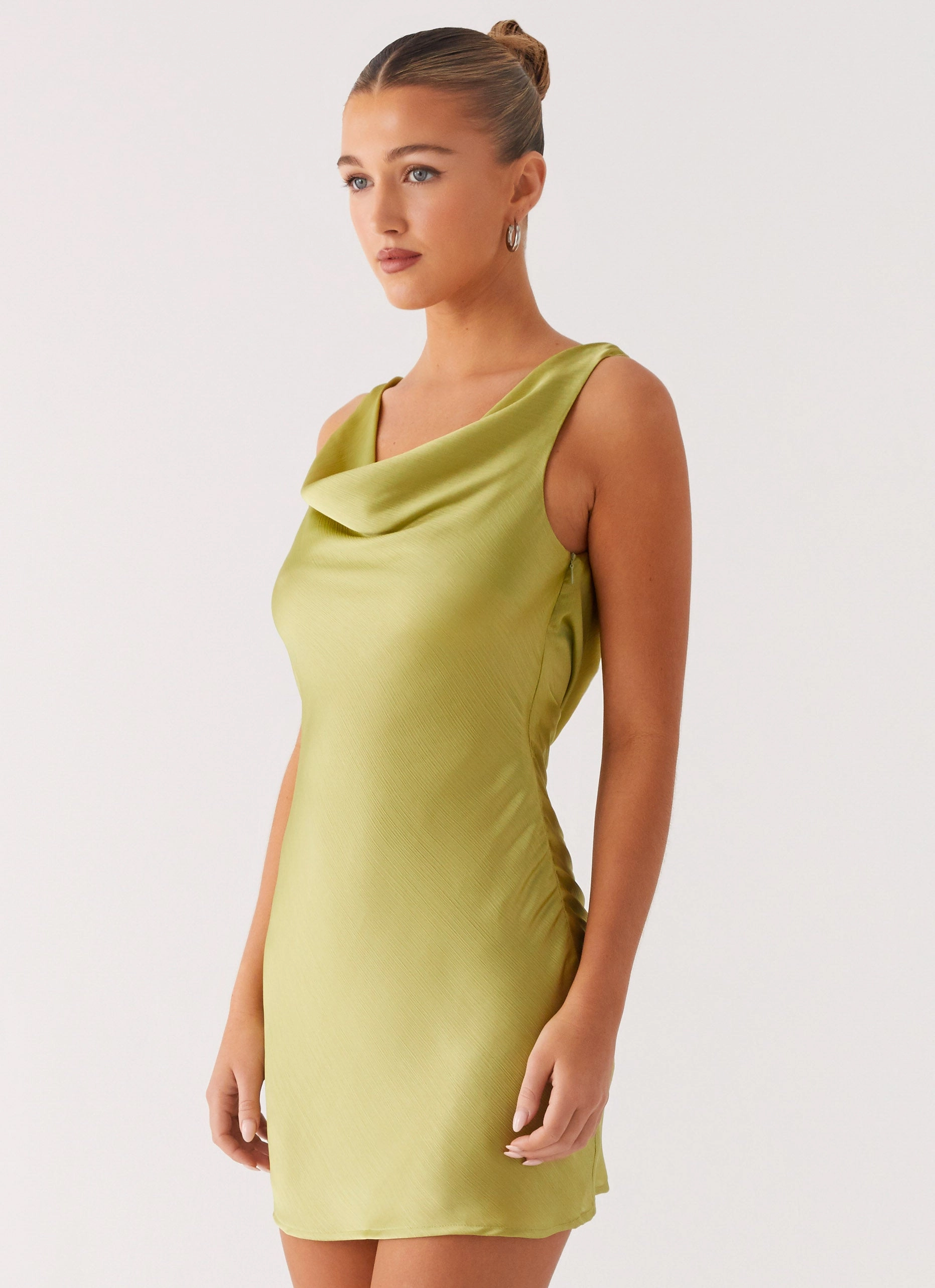 Tiegan Mini Dress - Lime Gender Inclusive Cozy Wear