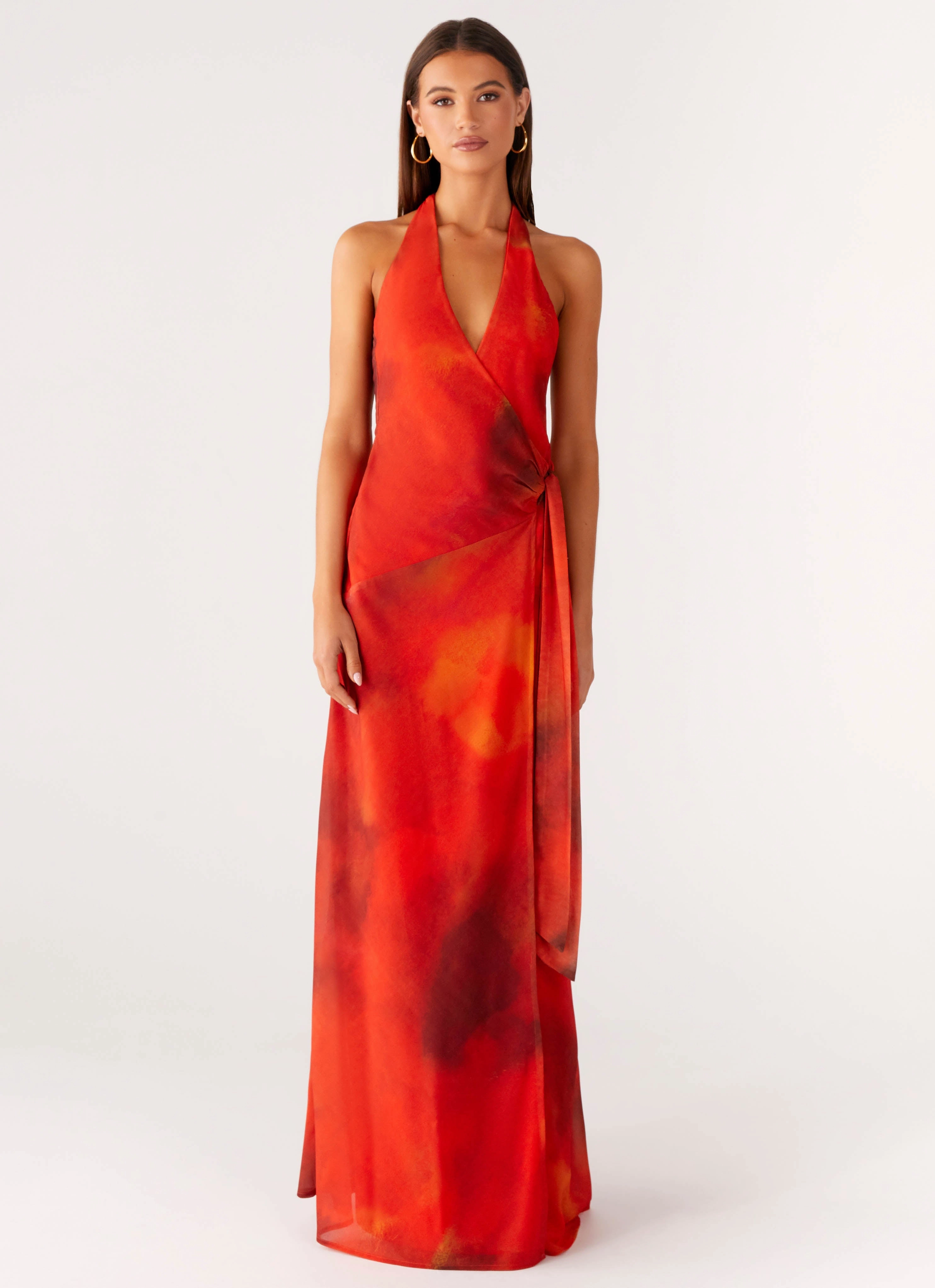 So Chic Maxi Dress - Scarlet Blur Smart Layering Refined Style