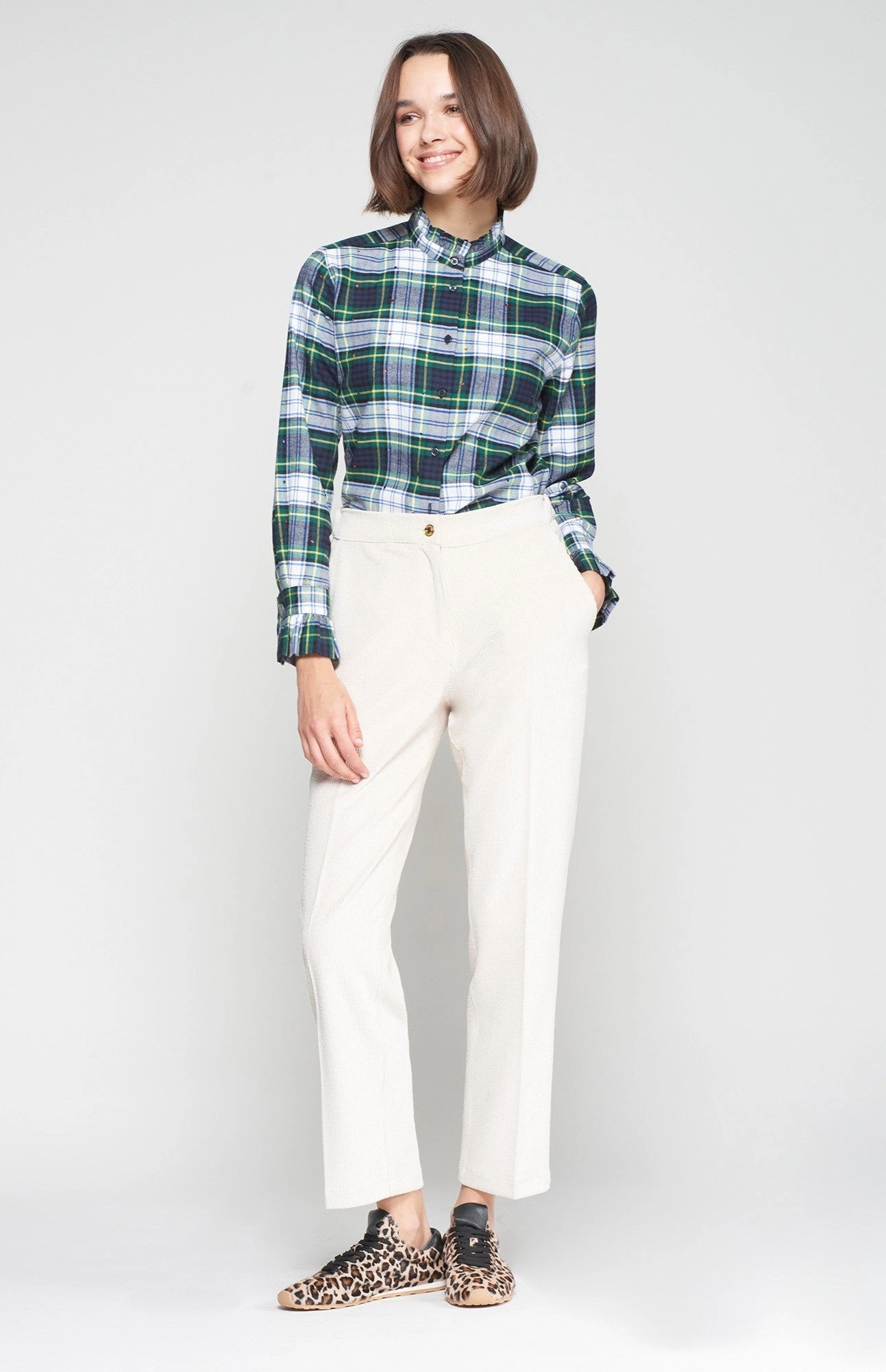 Tiffany Corduroy Trouser in Pana Sport Layer Essential Fit