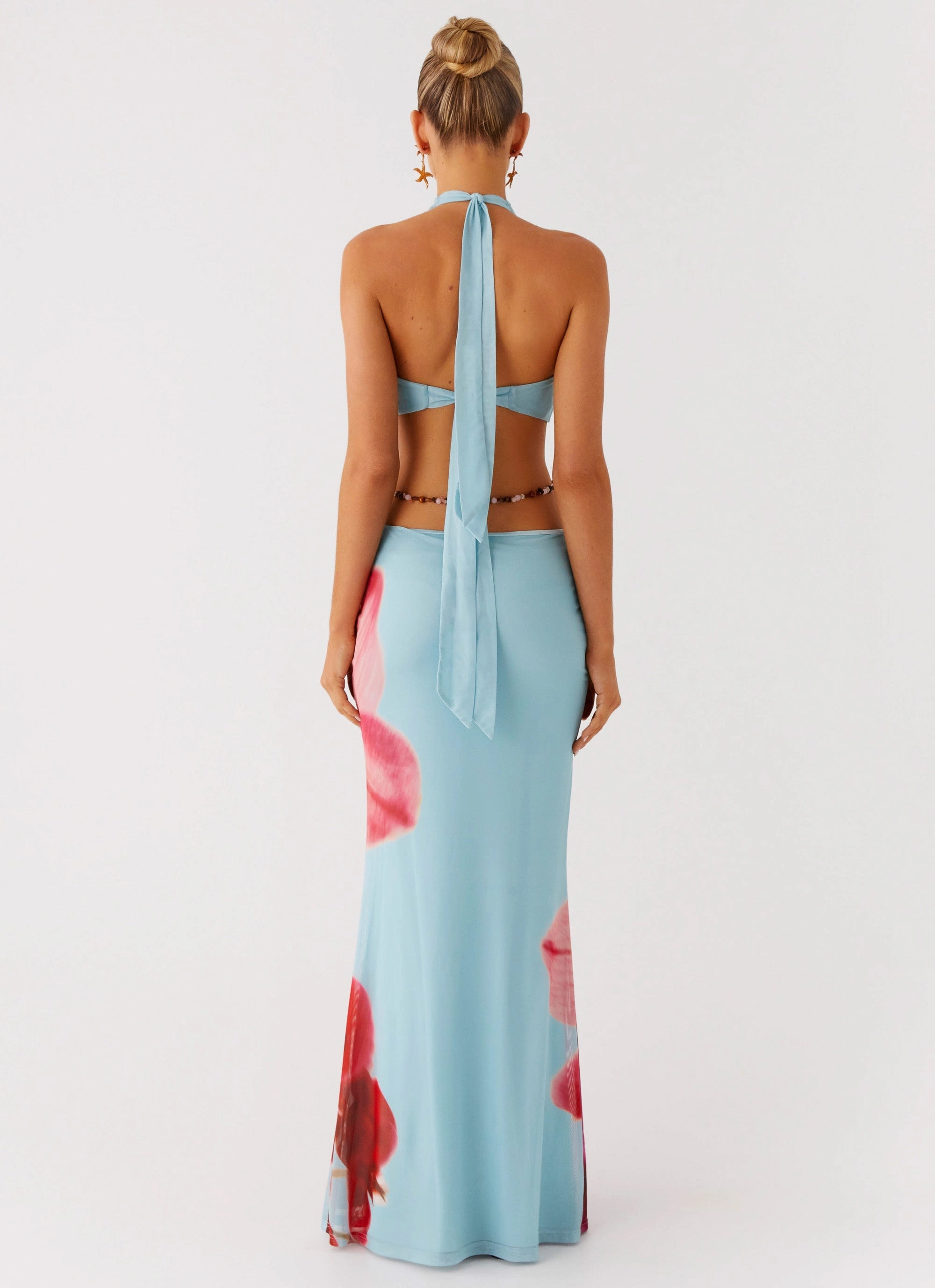 Time To Dance Maxi Dress - Turquoise Bloom Relaxed Comfort Look