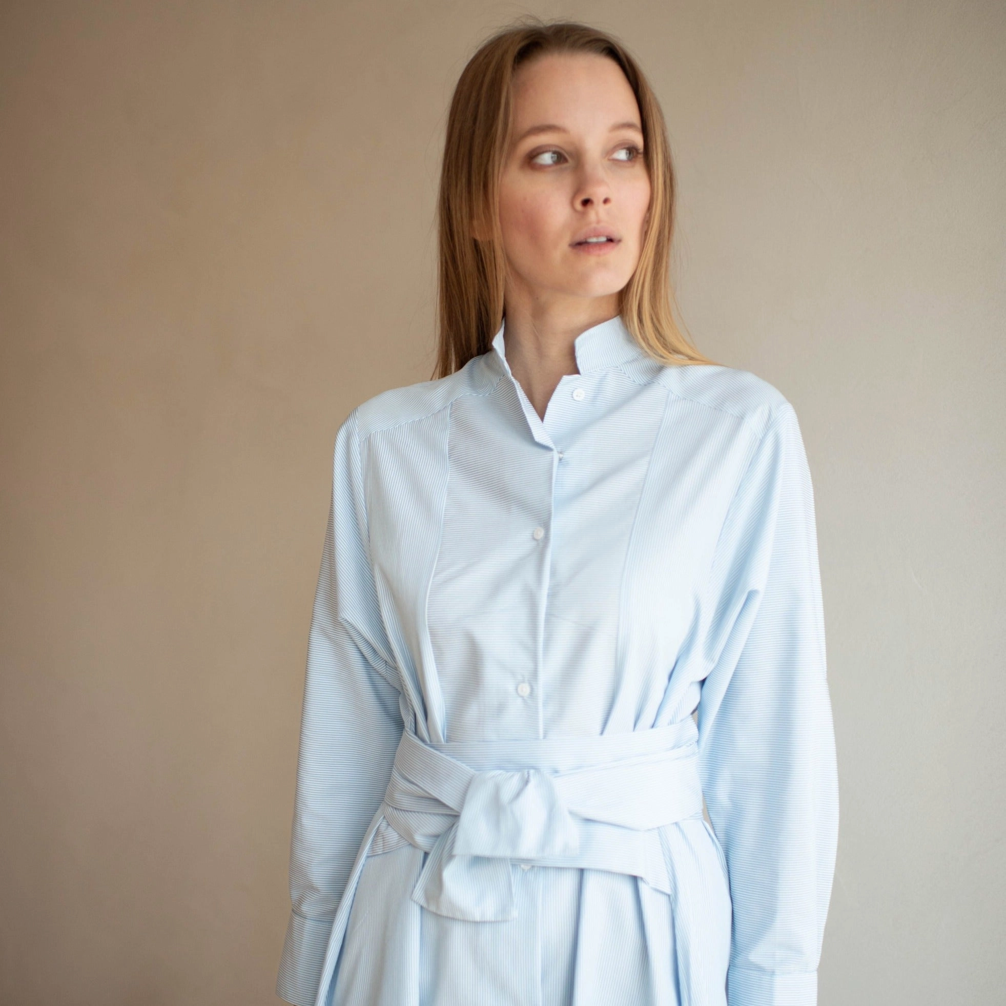 La Ville Dress| Soft Blue [Final Sale] Tulle Air Soft Stitch
