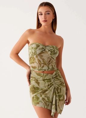 Comfort Layer Festival-Ready Varona Mini Dress - Jade Fern
