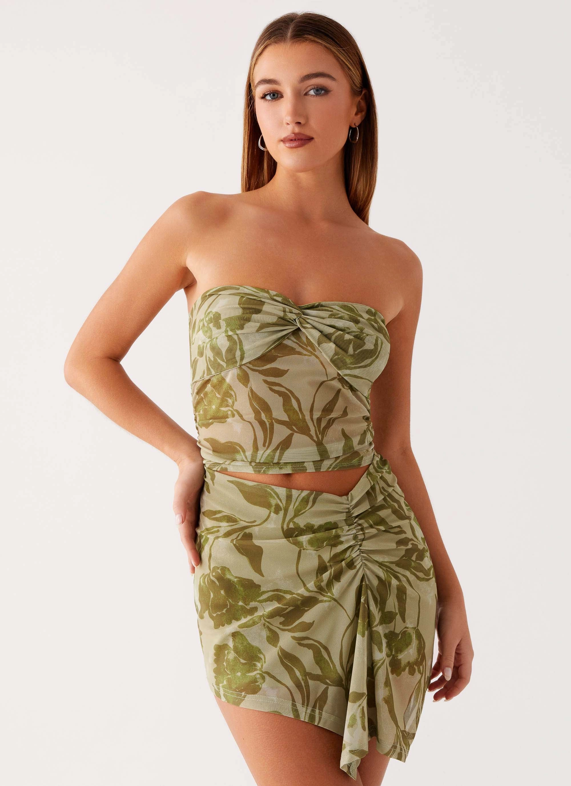 Comfort Layer Festival-Ready Varona Mini Dress - Jade Fern