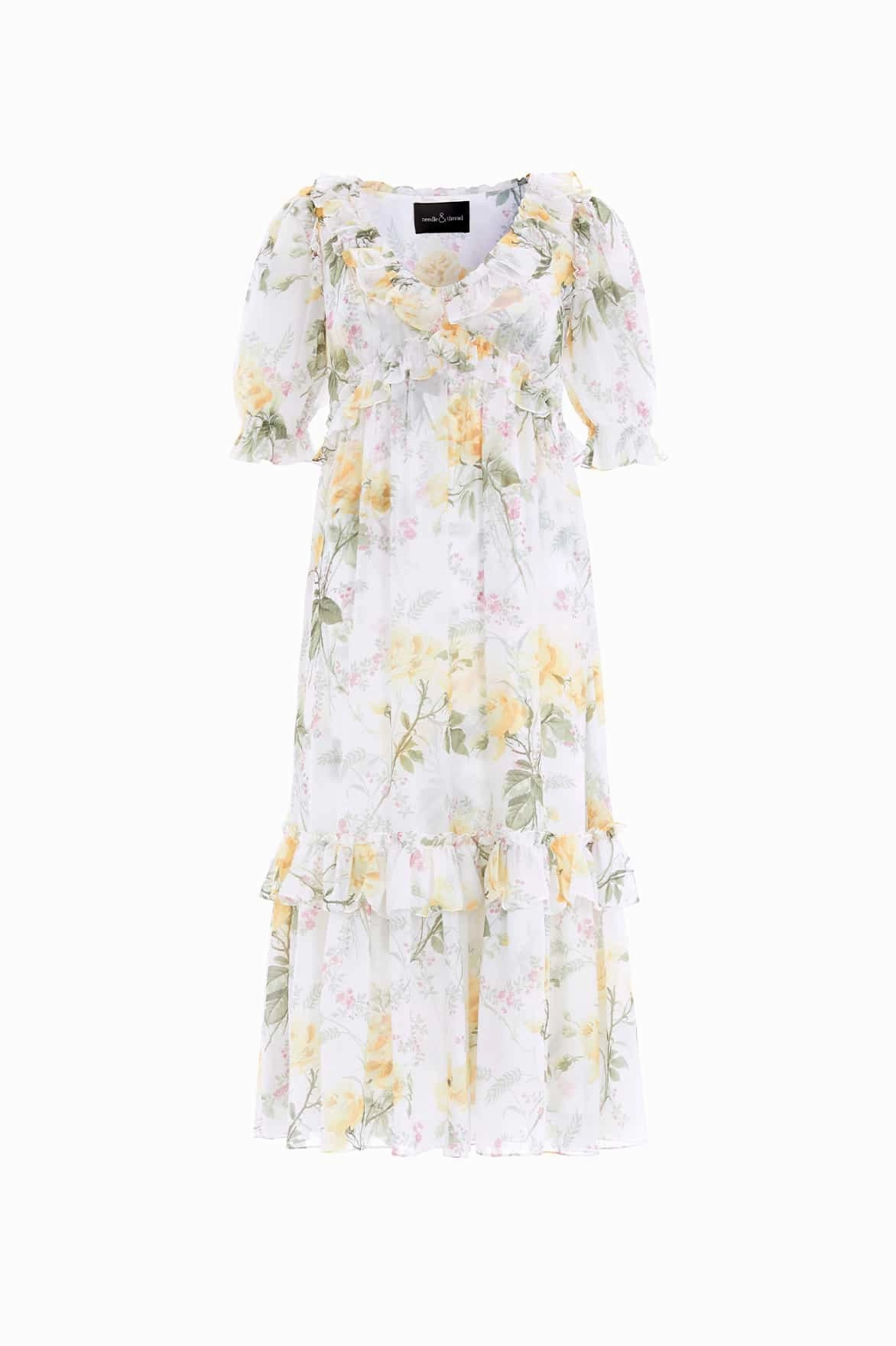 Rose Chiffon Short Sleeve Ballerina Dress Soft Fabric Art Soul