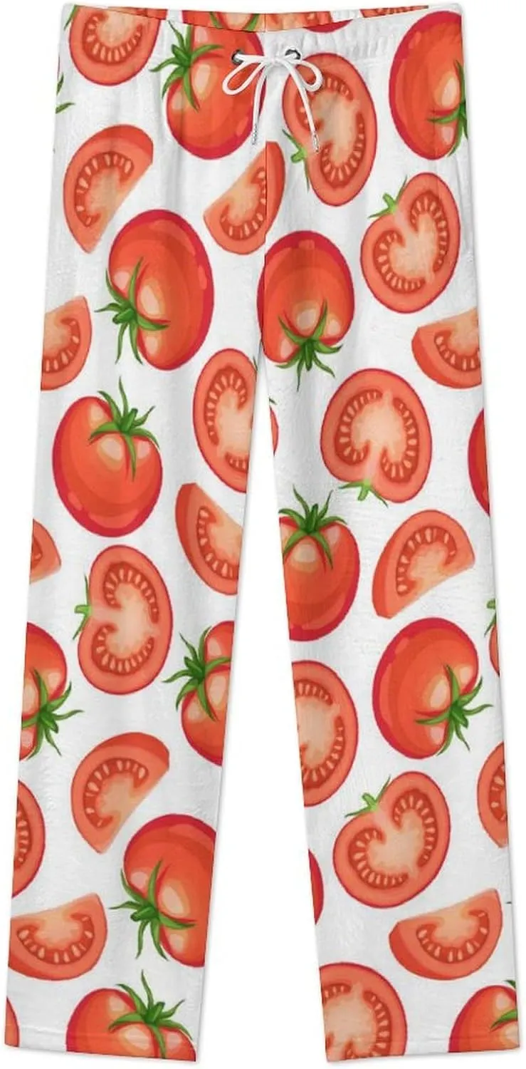 Tomato Women's Flannel Pajama Pants Fleece Lounge Sleep Bottoms PJ