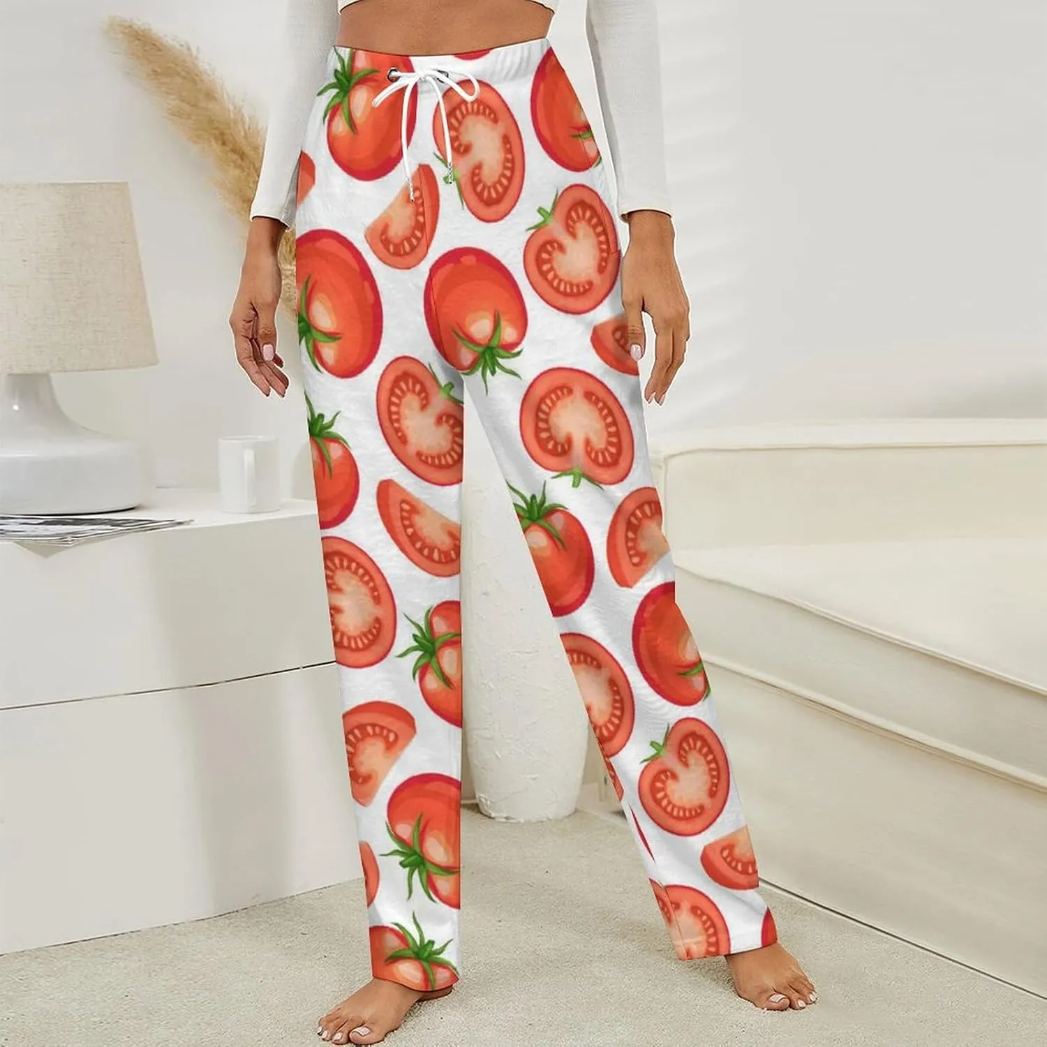 Tomato Women's Flannel Pajama Pants Fleece Lounge Sleep Bottoms PJ