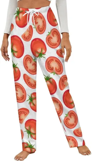 Tomato Women's Flannel Pajama Pants Fleece Lounge Sleep Bottoms PJ
